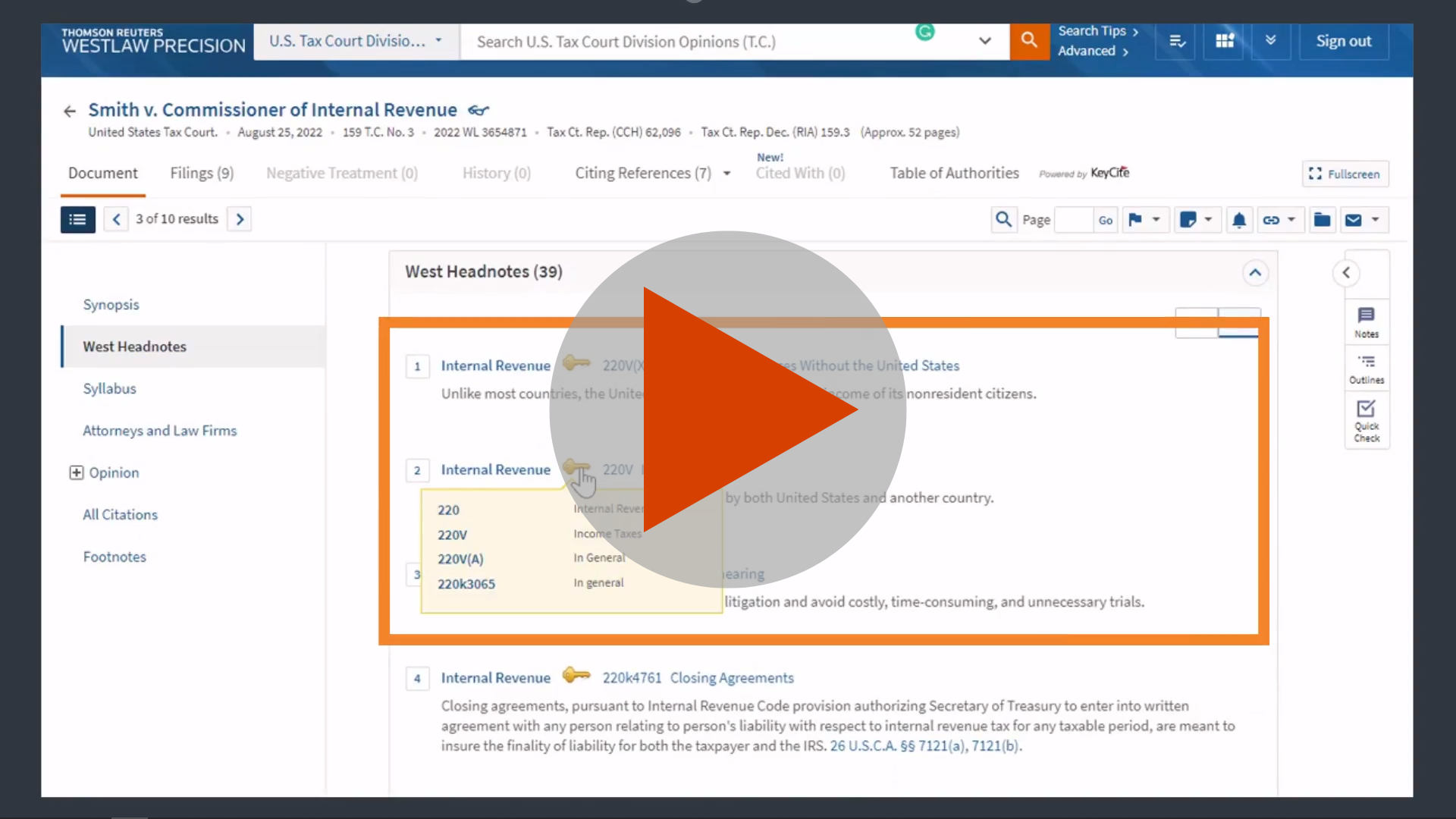 Video Lesson: Basics of Using Cases on Westlaw