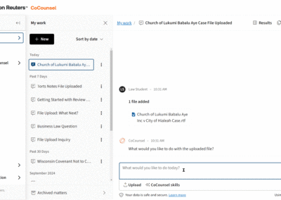 5. Use the Timeline feature to review procedural history